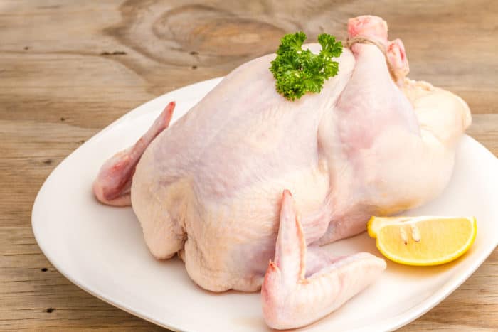 خام چکن دھونے کا خطرہ